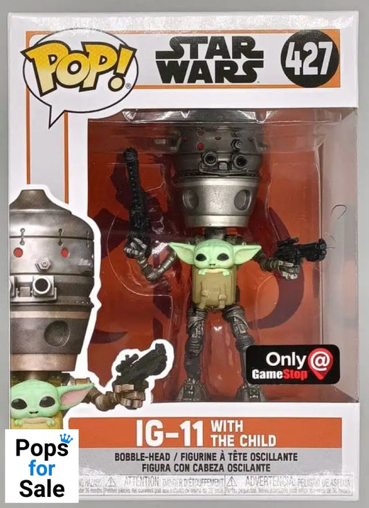 427 IG-11 (with The Child) - Star Wars The Mandalorian - Funko POP - Box Damaged 