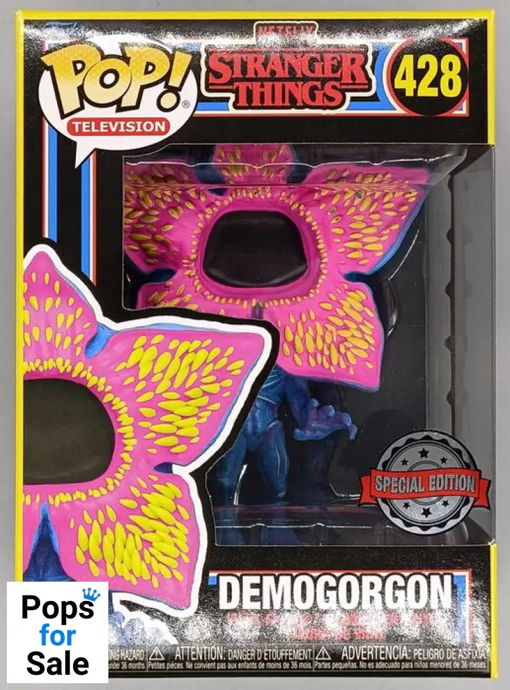 #428 Demogorgon Blacklight - Stranger Things - Box Damaged Funko POP