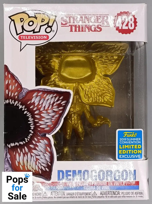 428 Demogorgon (Gold) - Stranger Things - 2019 Con - Funko POP - Box Damaged