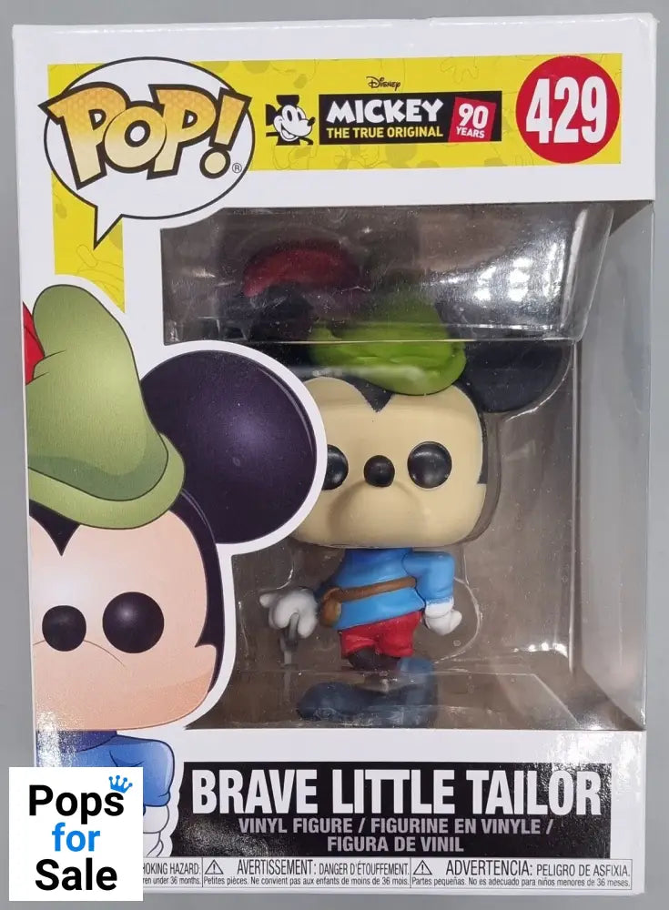 429 Brave Little Tailor Disney Mickey's 90th Funko POP - Box Damaged