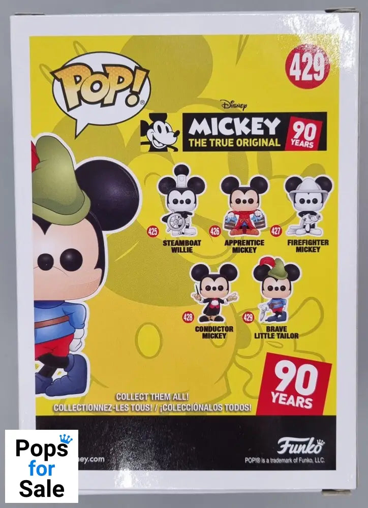 429 Brave Little Tailor Disney Mickey's 90th Funko POP - Box Damaged