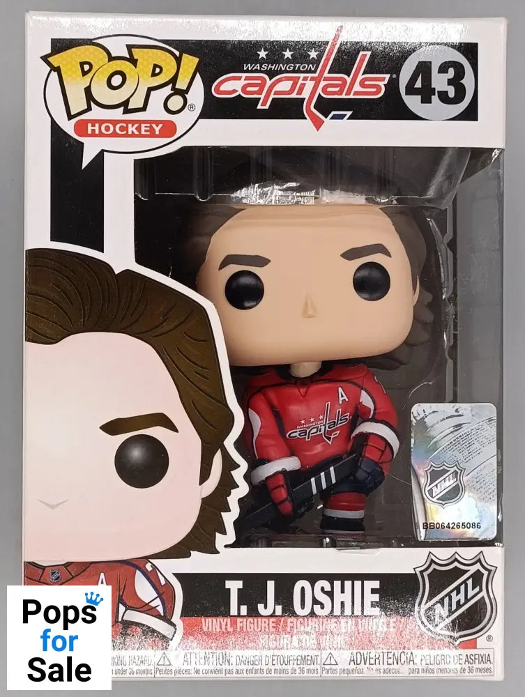 43 T. J. Oshie - NHL Washington Capitals - Funko POP - Box Damaged