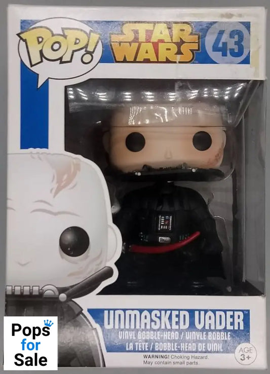 #43 Unmasked Vader - Star Wars - Box Damaged Funko POP