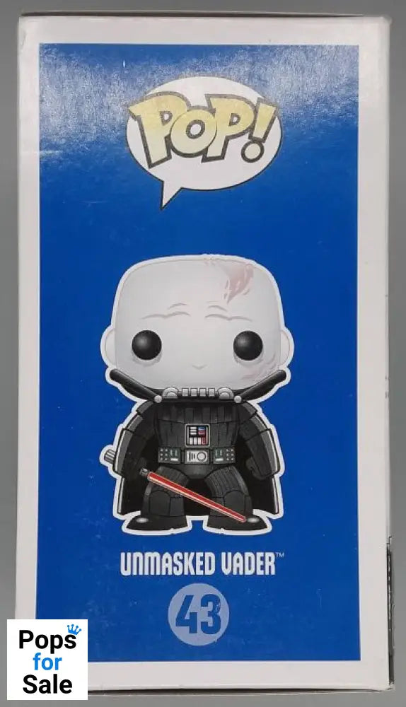 #43 Unmasked Vader - Star Wars - Box Damaged Funko POP