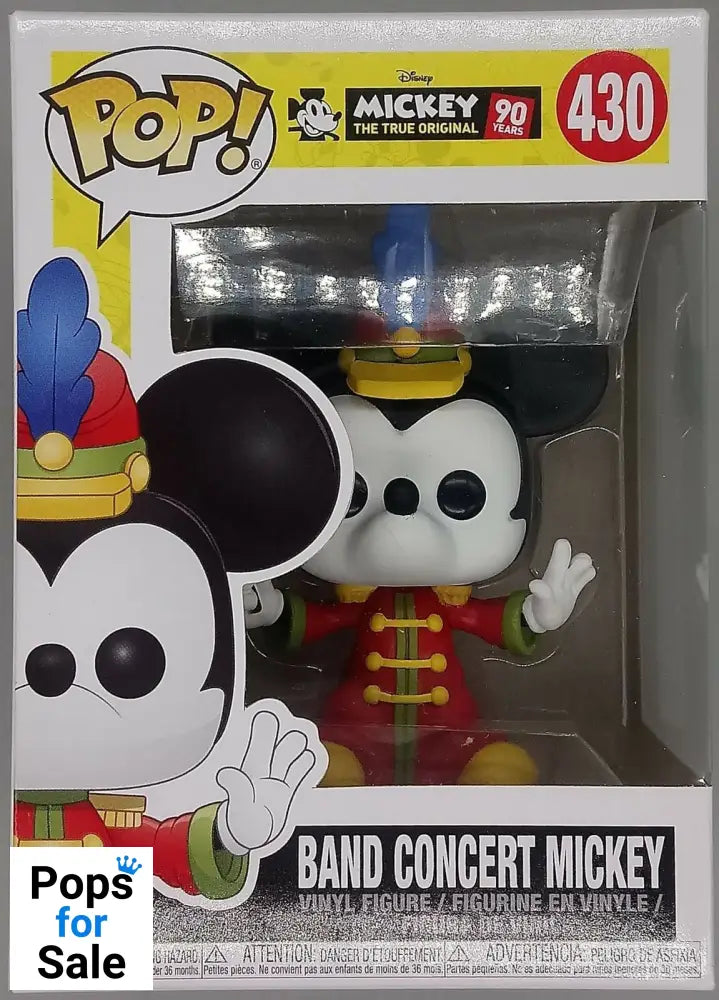 430 Band Concert Mickey Disney Mickey's 90th Anniversary Funko POP - Box Damaged