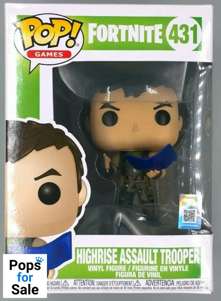 431 Highrise Assault Trooper - Fortnite - Funko POP - Box Damaged