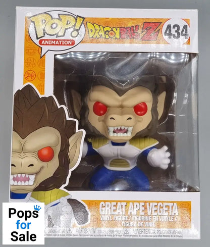 434 Great Ape Vegeta - 6 Inch - Dragon Ball Z - 2018 Con Funko POP