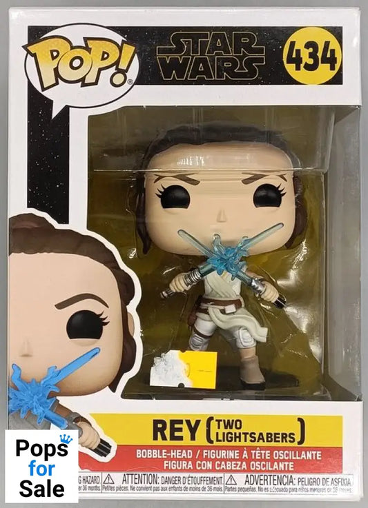 #434 Rey (Two Lightsabers) - Star Wars - Box Damaged Funko POP