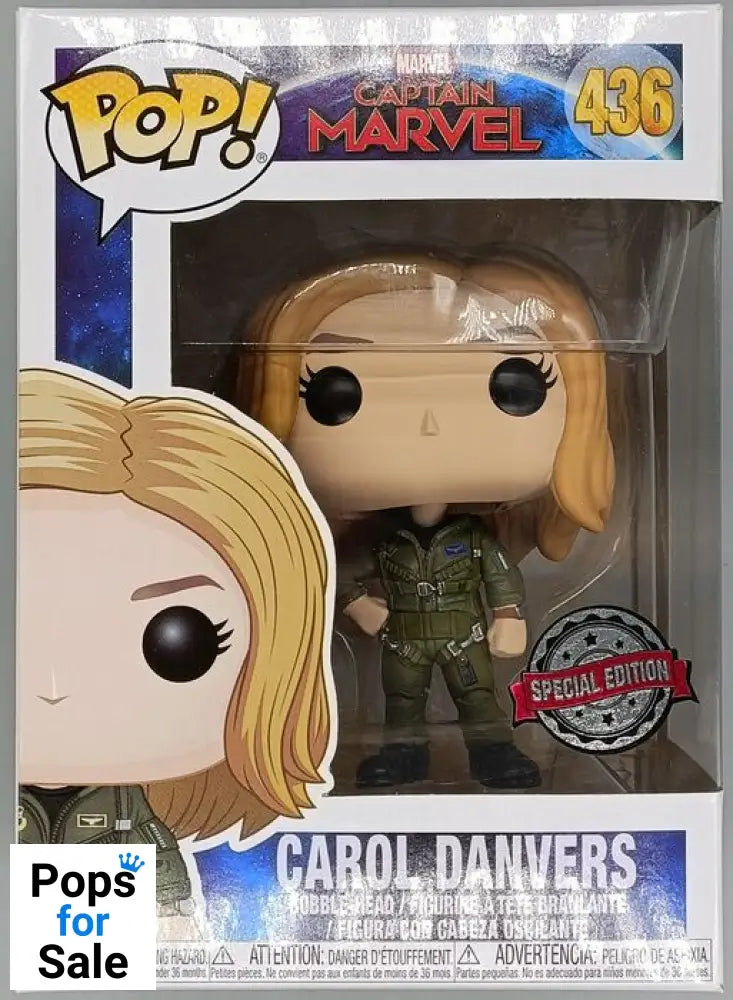 #436 Carol Danvers (Flight Suit) - Marvel Captain Marvel Funko POP