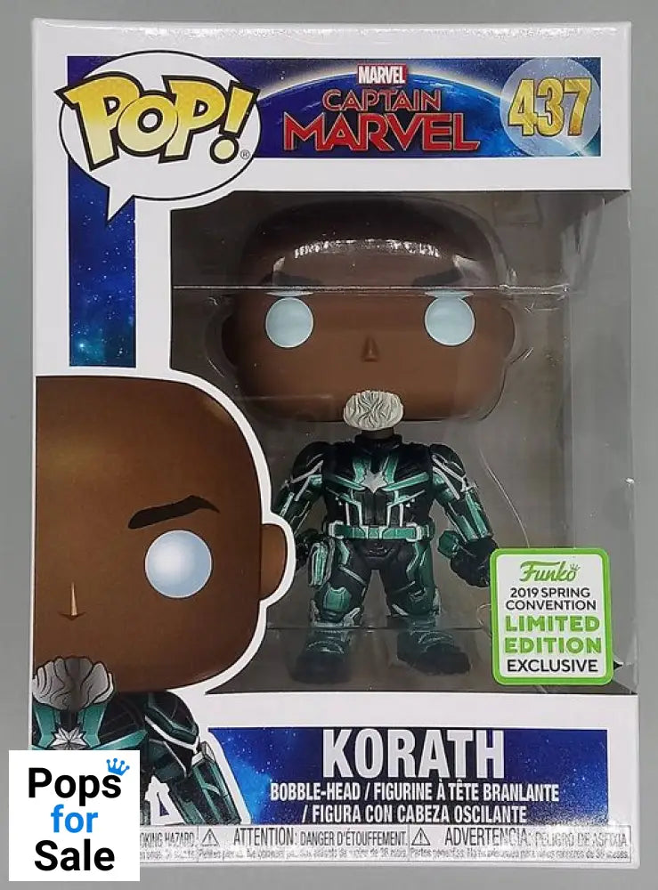 #437 Korath (Starforce Suit) Captain Marvel 2019 Con Box Damaged Funko POP