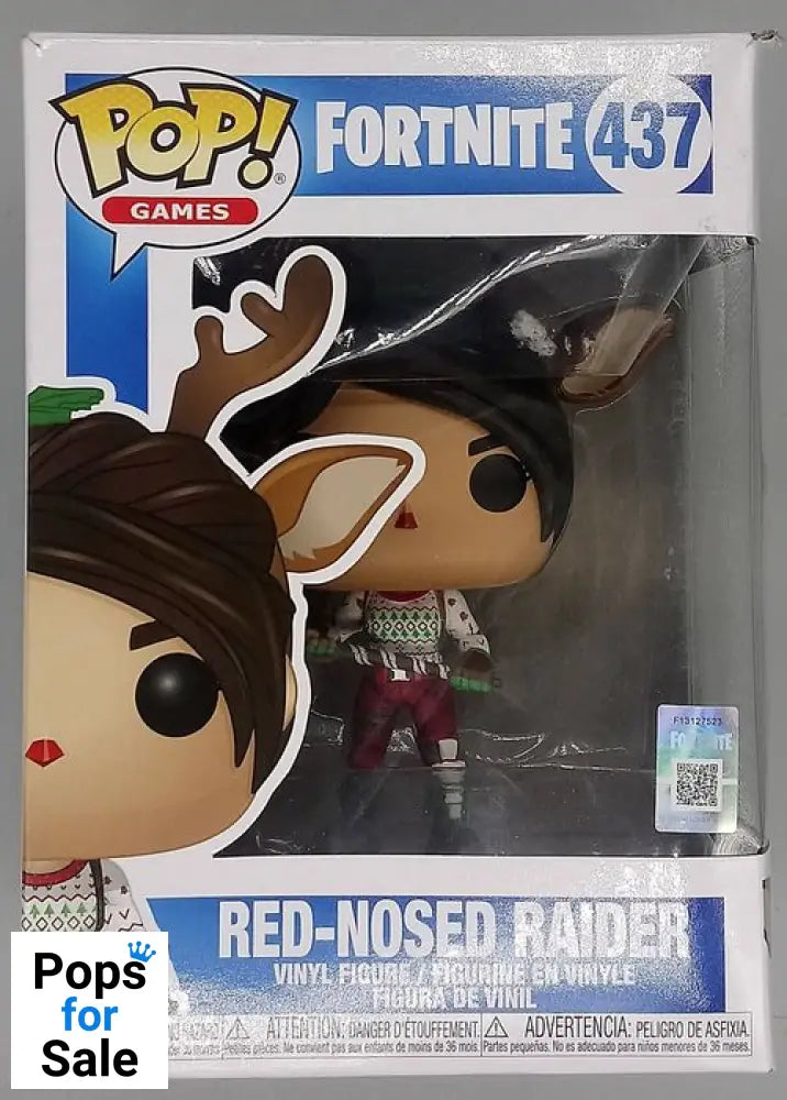 #437 Red-Nosed Raider - Fortnite - Box Damaged Funko POP