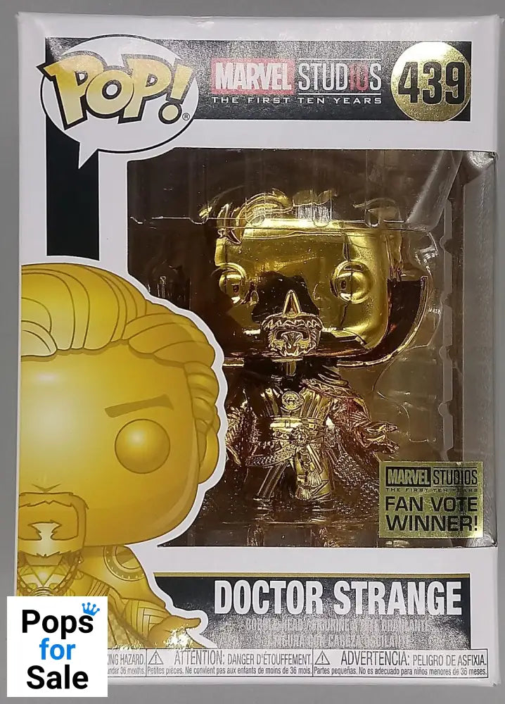 #439 Doctor Strange (Gold) Chrome - Marvel Studios 10 Box Damaged Funko POP