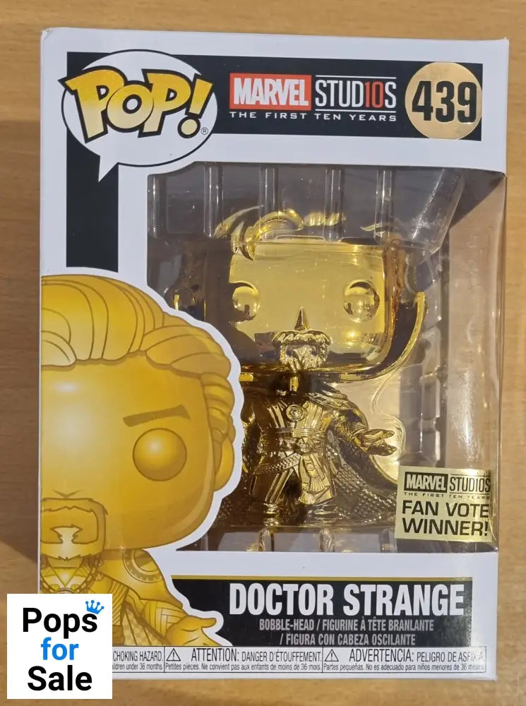 #439 Doctor Strange (Gold) - Chrome - Marvel Studios 10 Funko POP