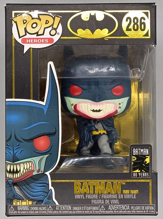 286 Batman (Red Rain) - DC - Batman 80 Years - Funko POP - Box Damaged