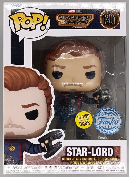 #1201 Star-Lord Glow Marvel Guardians of the Galaxy 3 Funko POP