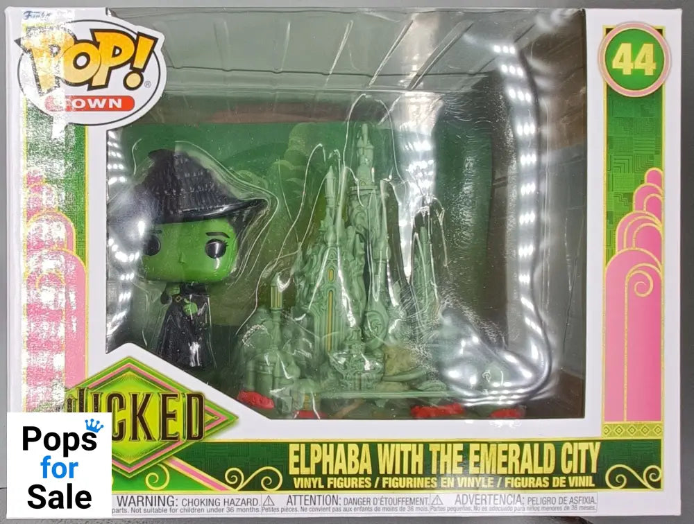 44 Elphaba with the Emerald City - Town - Wicked Funko POP - Brand New