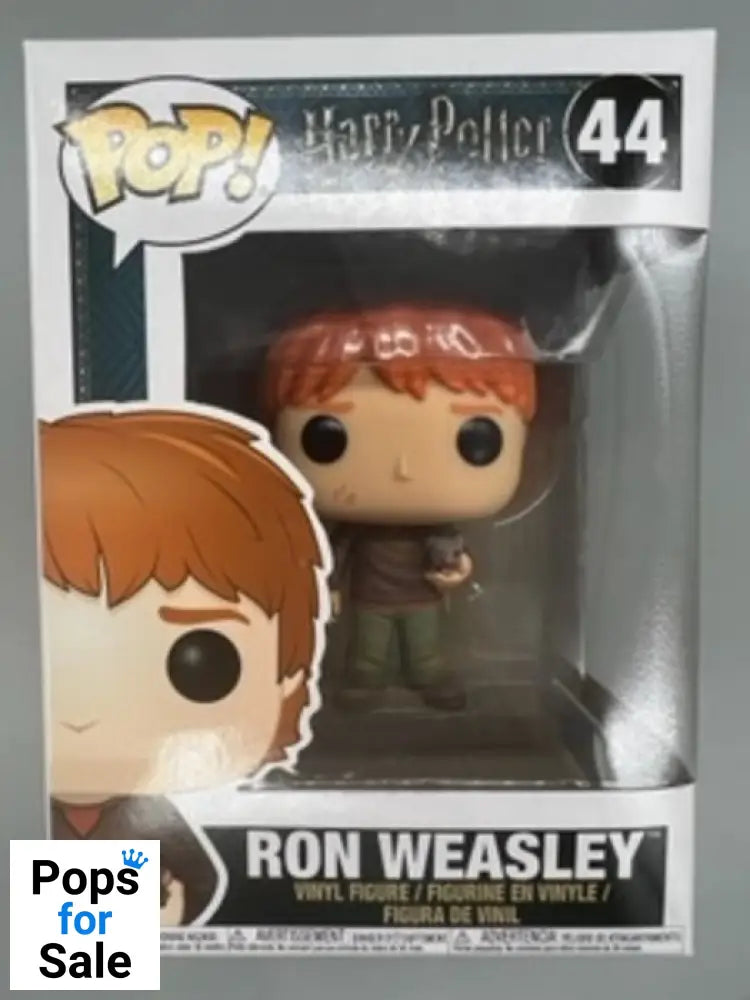 #44 Ron Weasley (w/ Scabbers) - Harry Potter - Box Damaged Funko POP