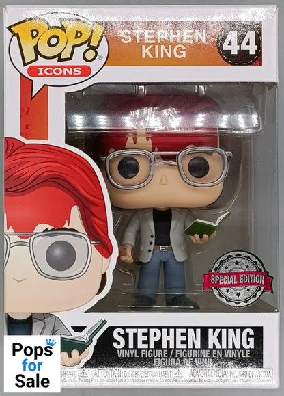 #44 Stephen King (Bloody) - Icons - Horror - Box Damaged Funko POP