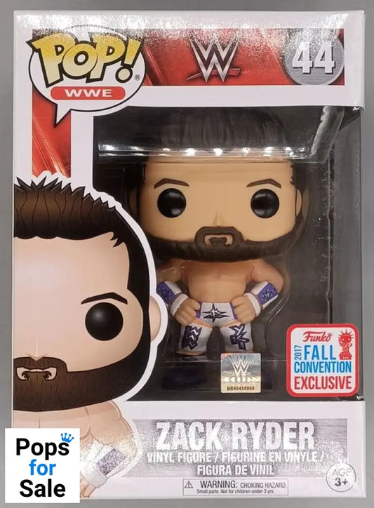 #44 Zack Ryder (Purple) - WWE - 2017 Con - Box Damaged Funko POP