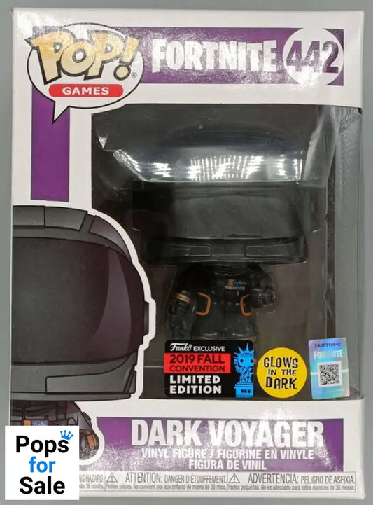 #442 Dark Voyager Glow - Fortnite 2019 Con - Box Damaged Funko POP