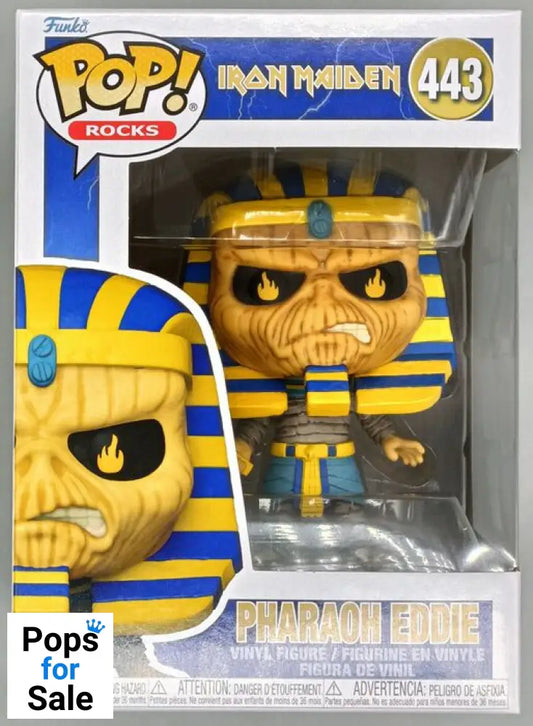 443 Pharoah Eddie - Iron Maiden - Rocks Funko POP - Brand New