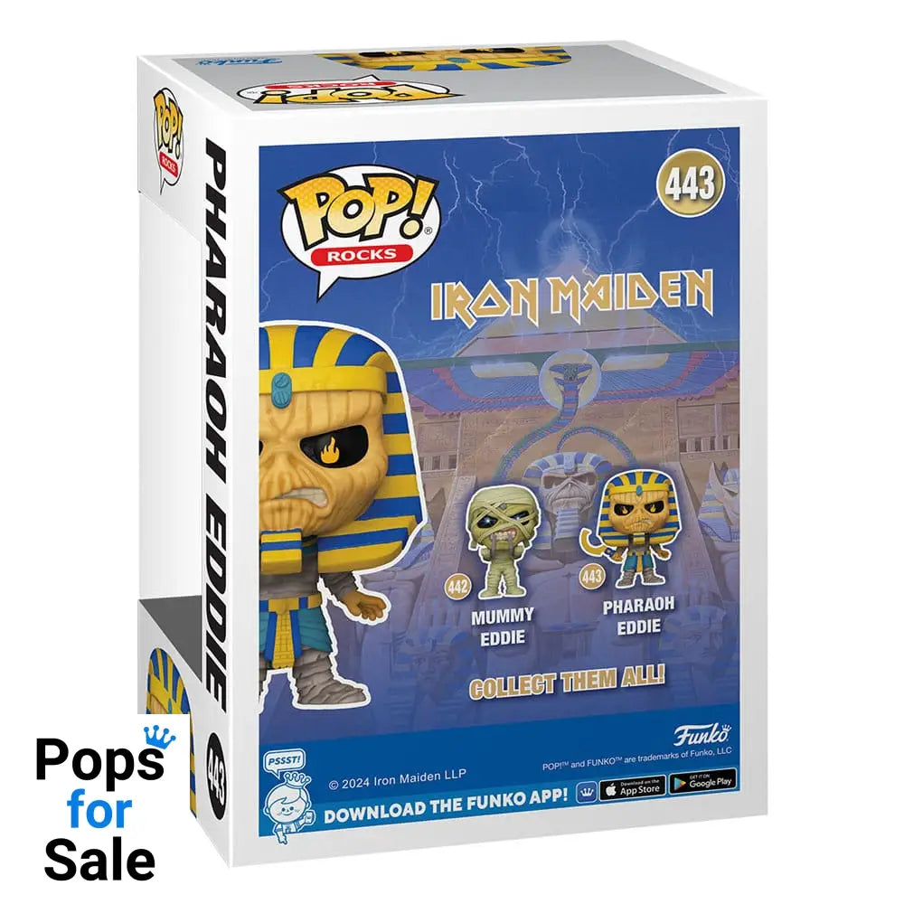 443 Pharoah Eddie - Iron Maiden Rocks Funko Pop Preorder