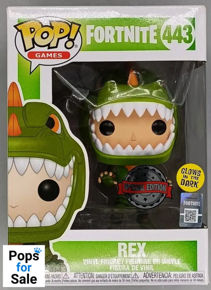 #443 Rex - Glow - Fortnite - Box Damaged Funko POP