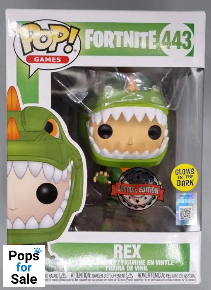 #443 Rex - Glow - Fortnite Funko POP