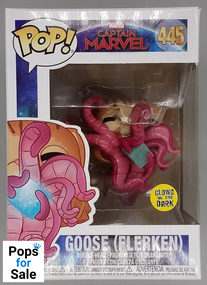 445 Goose (Flerken) - Glow - Captain Marvel - Box Damaged Funko POP