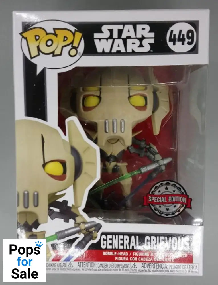 449 General Grievous (w/ Four Lightsabers) - Star Wars Funko POP