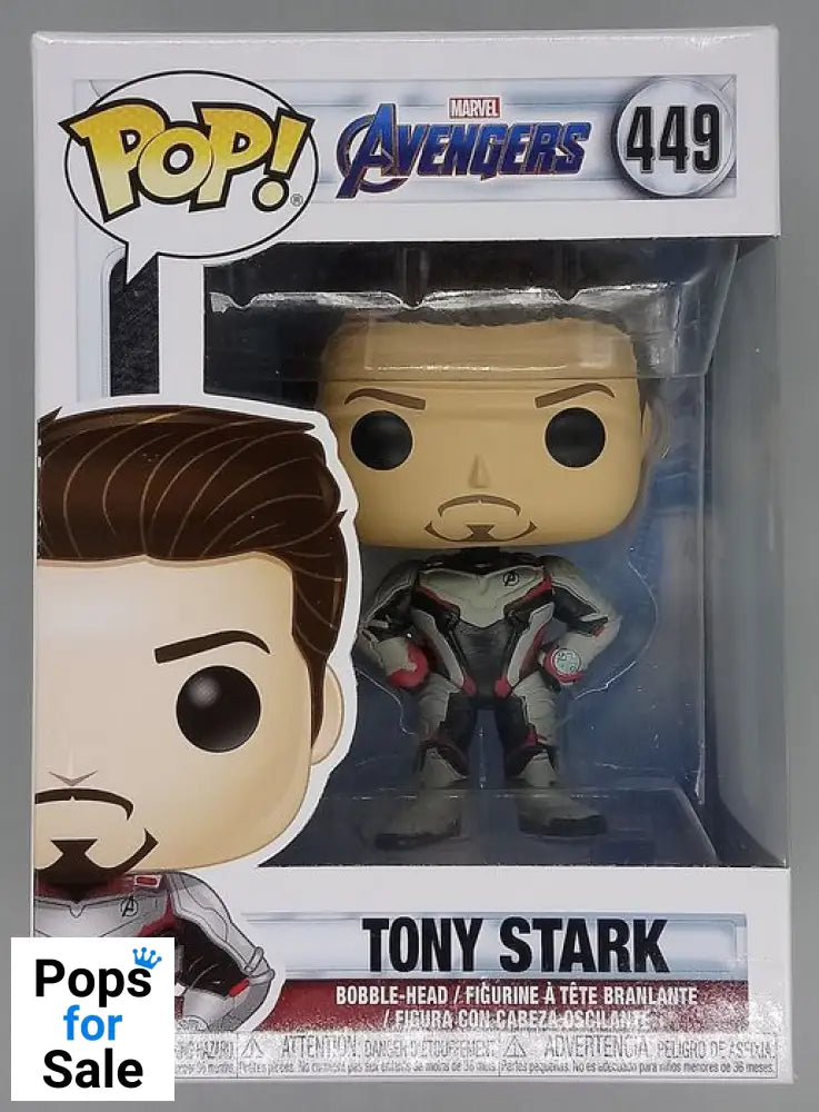 449 Tony Stark (Team Suit) - Marvel Avengers Endgame - Damaged Box Funko POP