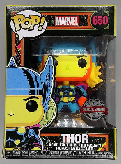 #650 Thor (Blacklight) - Marvel - Box Damaged Funko POP