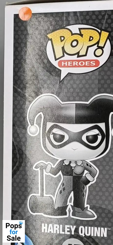 #45 Harley Quinn - B&W - DC Super Heroes - Box Damaged Funko POP