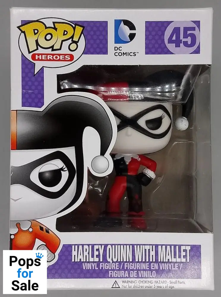 45 Harley Quinn with Mallet - DC Comics - Funko POP - Box Damaged