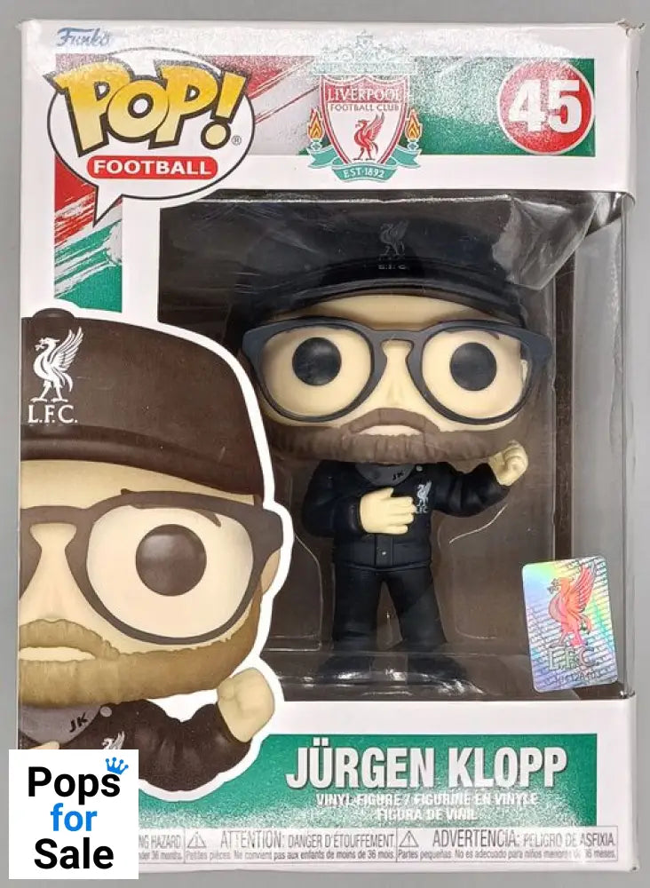 #45 Jurgen Klopp - Liverpool FC - Box Damaged Funko POP