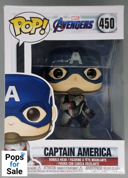 #450 Captain America (Team Suit) Marvel Avengers Box Damaged Funko POP