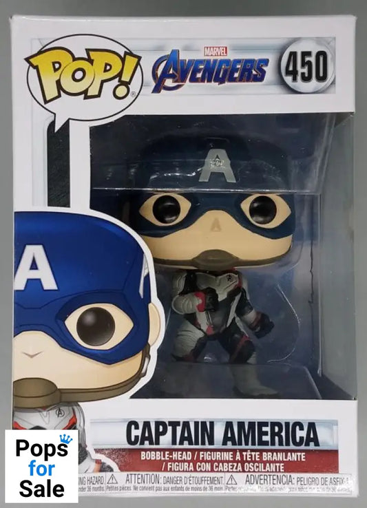 #450 Captain America (Team Suit) Marvel Avengers Box Damaged Funko POP