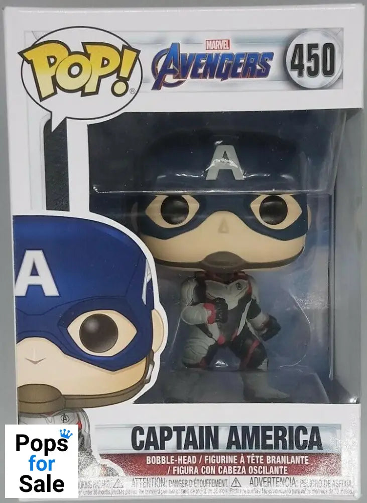 #450 Captain America (Team Suit) Marvel Avengers Endgame Funko POP