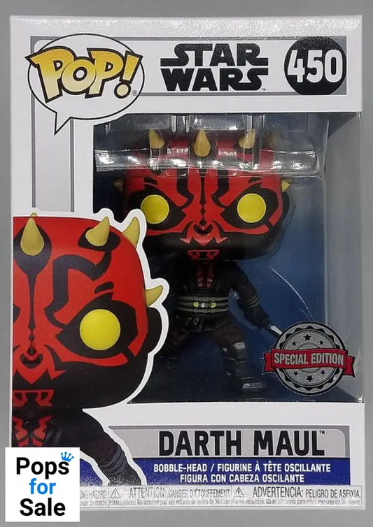 #450 Darth Maul (w/ Darksaber) - Star Wars Clone Wars Funko POP