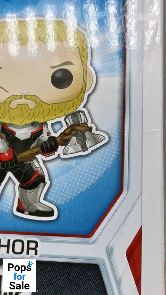 #452 Thor (Team Suit) Glow Marvel Avengers Endgame Box Damaged Funko POP