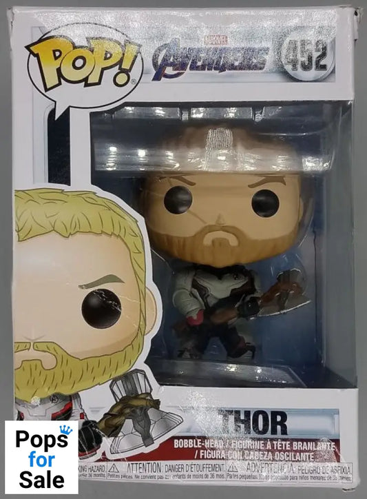 452 Thor (Team Suit) Marvel Avengers Endgame Box Damaged Funko POP