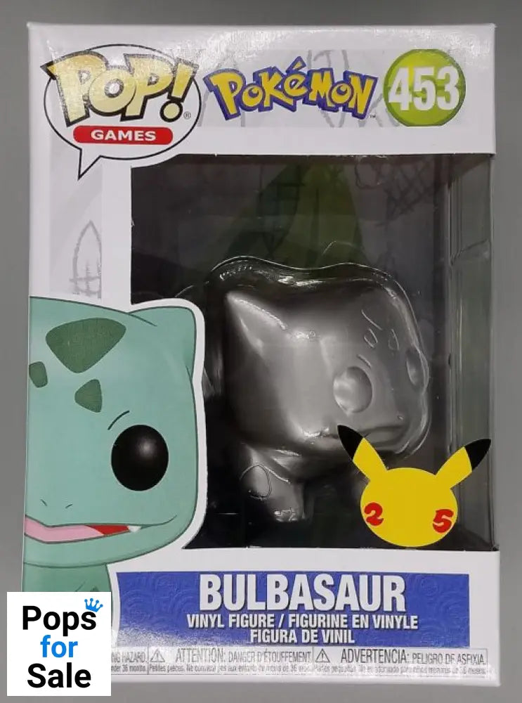 #453 Bulbasaur (Silver) - Metallic - Pokemon Funko POP