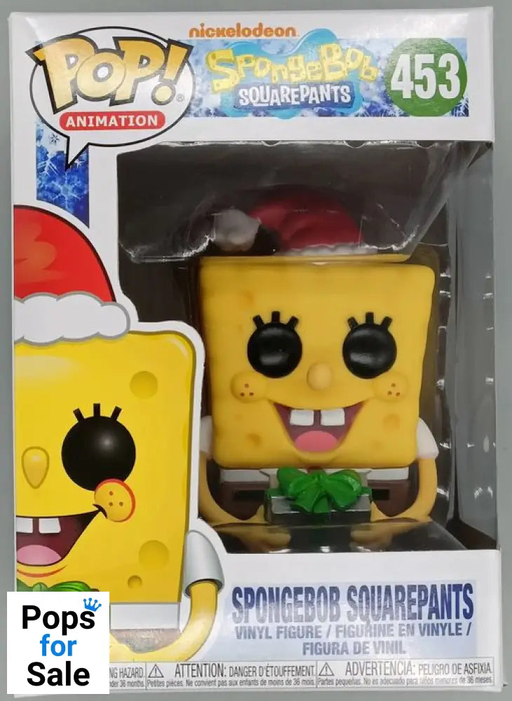 453 SpongeBob SquarePants (Holiday)  SpongeBob Squarepants Funko POP - Box Damaged