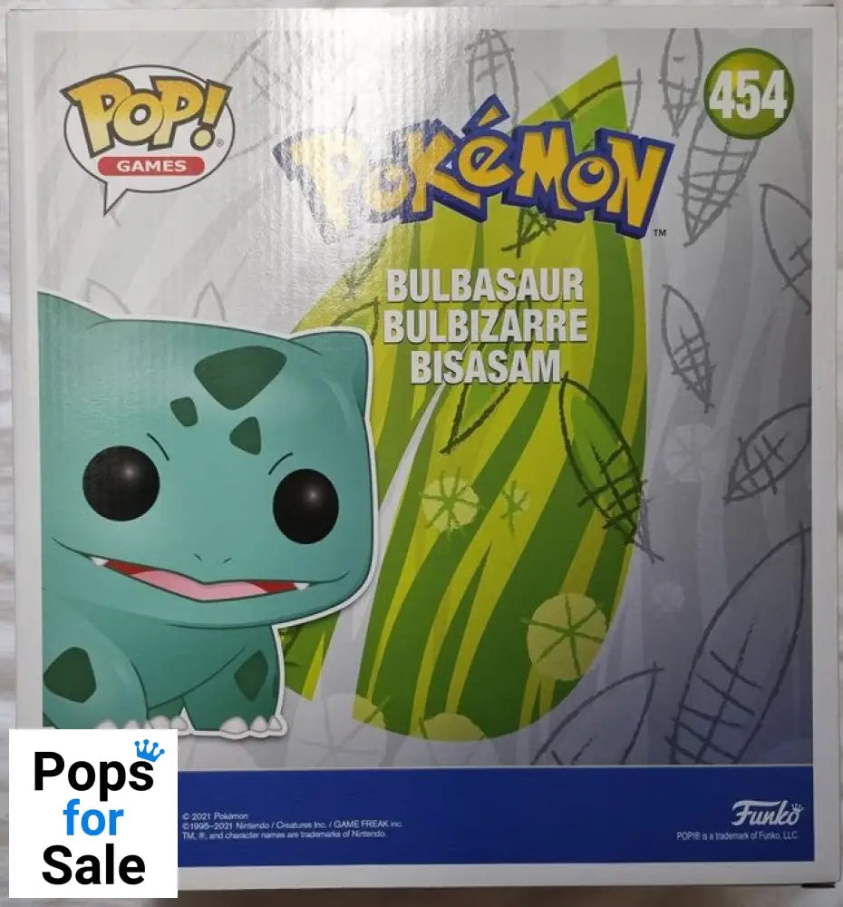 #454 Bulbasaur (Silver) - 10 Inch Metallic - Pokemon Funko POP