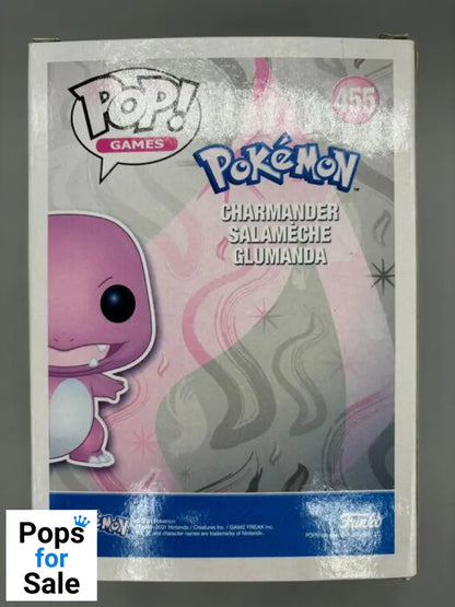 455 Charmander (Silver) - Metallic - Pokemon - Box Damaged Funko POP