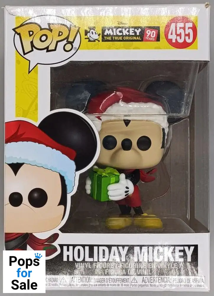 #455 Holiday Mickey - Disney Mickey & Friends - Box Damaged Funko POP