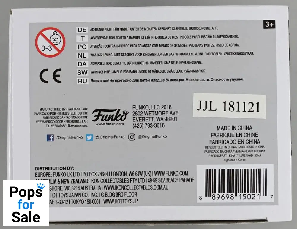 456 Jack Torrance (Frozen)  Chase Edition  The Shining Funko POP - Box Damaged