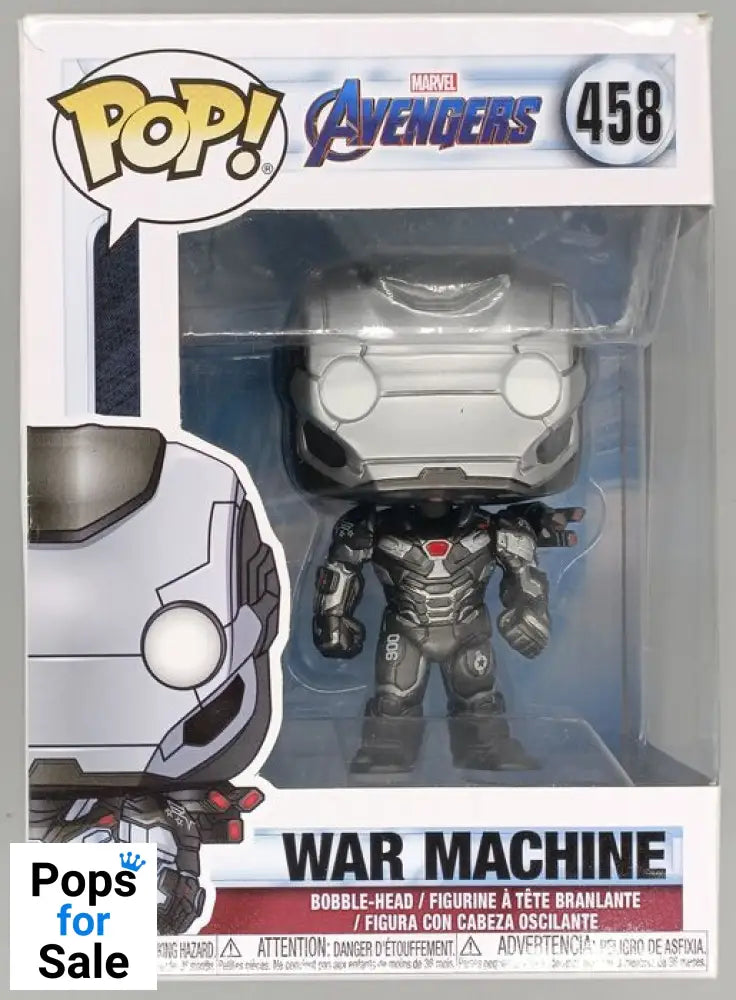 #458 War Machine - Marvel Avengers Endgame - Box Damaged Funko POP