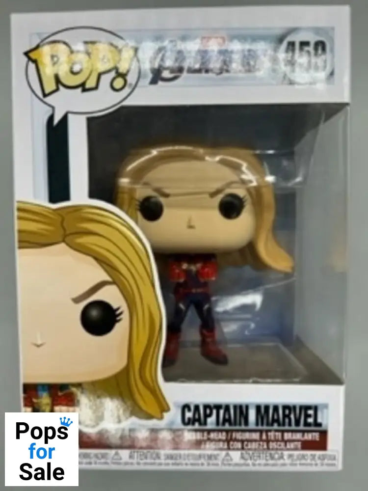 #459 Captain Marvel - Marvel Avengers Endgame - Box Damaged Funko POP