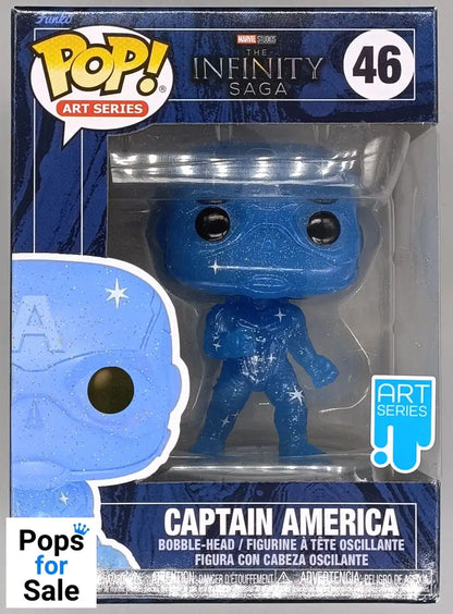 46 Captain America - Art Series Marvel Infinity Saga Funko POP - Box Damaged